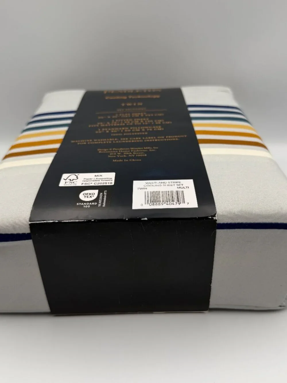 Pendleton Westland Stripe Cooling TWIN Sheet Set Multi Color 3 Piece Desert NWT